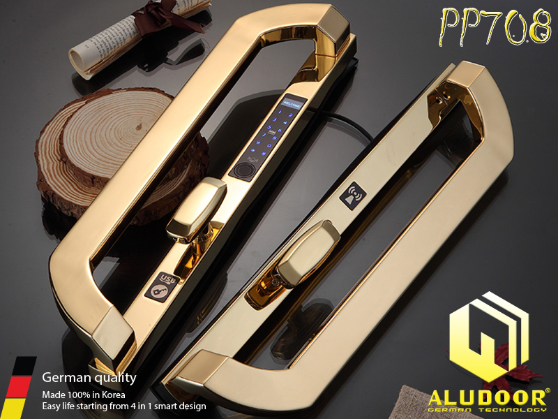 Khoa van tay cua nhom ALUDOOR PP708 VANG 1