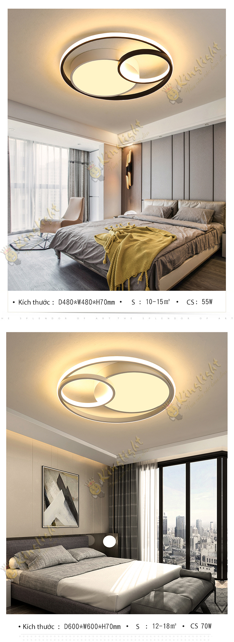 Den ap tran trang tri hien dai KLH013 nd1