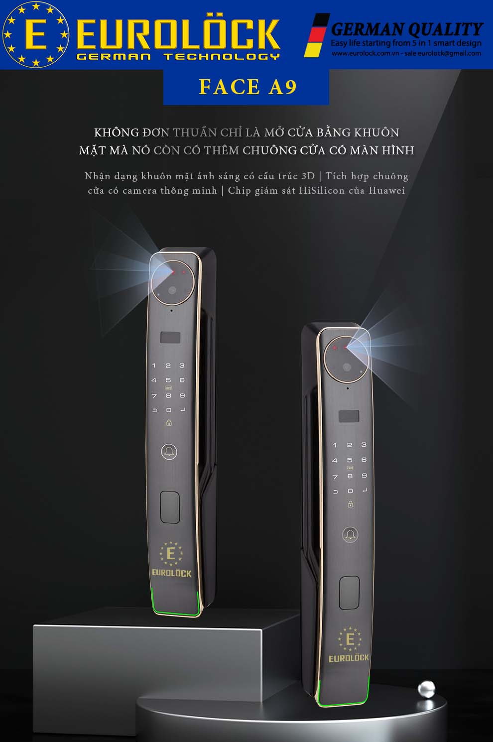 Khoá vân tay khuôn mặt an toàn hoàn mỹ