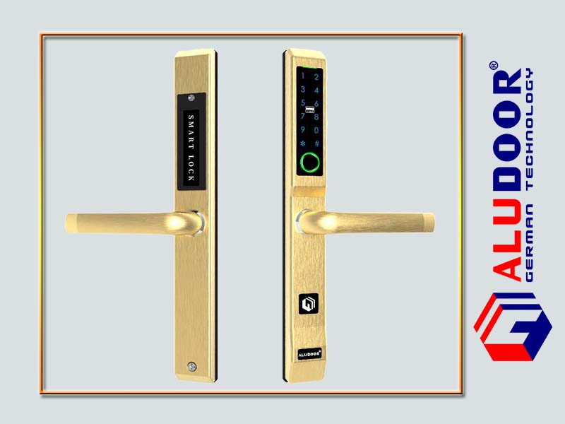 Khoa van tay cua nhom ALUDOOR AL600 GOLD 1 1